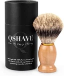 Qshave 100% Best Original Pure Badger Hair Shaving Brush Handmade. Real Wood. Fixed Price $14.49.