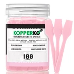 Kopperko Small Plastic - 2.5" Cosmetic Makeup Spatulas, Pink, 100 Pack. Fixed Price $6.97.