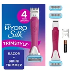 Schick Hydro Silk Trimstyle Razor With Bikini Count (pack Of 1), Pink. Fixed Price $30.55.