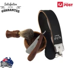 Vintage Barber Salon Straight Cut Throat Shaving Razor Gift Set 4 Pc Kit Luxury. Fixed Price $34.87.