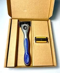 Men's 6-BLADE Razor + Trimmer Aloe Strip 2X Cartridges Ultra Close Shave. Fixed Price $9.99.