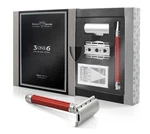 Edwin Jagger 3ONE6 De Stainless Steel Safety Razor, Grooved, Anodised Red, 1X Pa. Fixed Price $140.00.