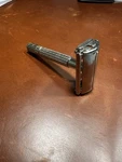Vintage Gillette Safety Razor Tto Butterfly Open Nickel Finish Smooth Action. Fixed Price $24.99.