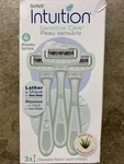 3 Pack Schick Intuition Sensitive Skin 4 Blade Disposable Razors W/aloe. Fixed Price $14.99.