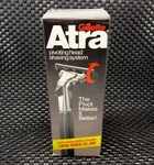 Vintage Gillette Atra Razor Pivoting Twin Blade Sample Invitation Pack Box Nos. Fixed Price $14.99.