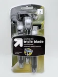 Up&up Triple Blade Razors For Sensitive Skin - 3 Pack Disposable Shavers. Fixed Price $7.97.