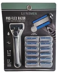 Lomimen Pro Flex Razors 6 Durable Precision Blades W/ 12 Refill Cartridges - New. Fixed Price $26.57.