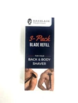 3-PACK Refill For Bakblade 1.0 Back And Body Shaver. Fixed Price $16.99.