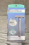 Double Edge Shaving Safety Razor With Travel Case & Blade. Fixed Price $19.99.