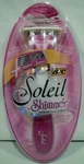 Bic Soleil Shimmer Flexiblades Refillable Razor 2 Cartridges 1 Shower Holder. Fixed Price $19.99.