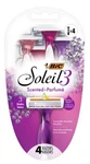 Bic Soleil Twilight Razors, Lavender Scented Handles, Lub STRIPS,3 Blades, Qty 4. Fixed Price $10.49.