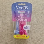 Gillette Venus SIMPLY3 Colors Disposable Razors, 4 Count, 1 Pack. Fixed Price $12.00.