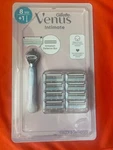 New Gillette Venus Female Intimate Grooming Razor, 1 Handle + 8 Cartridges. Fixed Price $16.99.