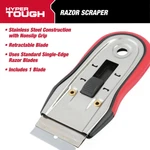Stainless Steel Razor Scraper With Soft Grip Handle Retractable Blade Trimming. Fixed Price $12.39.