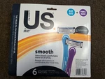 6 Count Bic Us Razors - Smooth 5 Titanium Blades On Each Blue / Purple. Fixed Price $14.99.