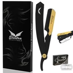 Electra Barber Straight Edge Stainless Steel Shaving Razor + 10 Double Blades. Fixed Price $9.95.