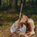 Large Norse Axe, Double Blade Head Vikings Gift. Fixed Price $139.00.