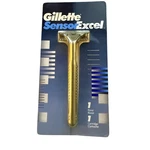 Gillette Excel Metal Razor Handle Blade Shaver Made Usa 1993 Ft SENSOR3. Fixed Price $99.98.