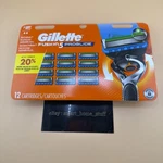 Genuine Gillette Fusion 5 Proglide Mens Razor Blade Refills 12 Cartridges. Fixed Price $26.99.