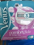 Gillette Venus Comfortglide 4-PACK 3 Blades Razor White Tea New Sealed. Fixed Price $14.98.
