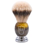 Parker Safety Razor Silvertip Badger Shave Brush With Handsome Faux Horn Handle. Fixed Price $62.95.