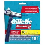 Gillette Sensor 2 Blade Disposable Razors Lubrastrip Fixed Chromium Coat 18 Ct. Fixed Price $17.00.