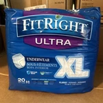 Medline Fitright Ultra Adult Underwear Size XL/56-68" Heavy Absorb 20 Count Nip. Fixed Price $12.99.