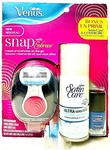 Gillette Venus Snap Embrace Razor & Bonus Satin Care Shave Gel Blue Nail Gloss. Fixed Price $23.93.