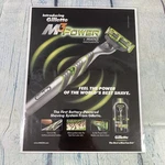 2005 Gillette M3 Power Razor Vintage Print Ad/poster Pinup Promo Art Magazine Pg. Fixed Price $10.49.