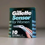 Vintage Gillette Sensor For Women 10 Razor Blades Refill Cartridges. Fixed Price $33.95.