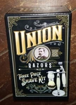 Union Razors 3PC Shave Kit: Handle/soft Bristle Brush/stand -white- #SS2. Fixed Price $18.95.