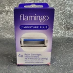 Flamingo Moisture Plus Women's Razor Blade Refills 4CT - New. Fixed Price $9.88.