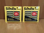 New Vtg Lot Of 2 (9 Packs) Schick Super Ii Twin Blade Razor Cartridges Total 18. Fixed Price $14.95.