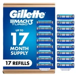 Gillette MACH3 Turbo Mens Razor Refills 17-COUNT Pack. Fixed Price $59.99.