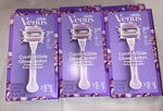 Gillette Venus Comfort Glide Freesia Scented Lot Of 3 Razors / 6 Cartridges. Fixed Price $14.50.