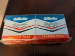 Gillette Wilkinson Saloon Pack, 2 Packs Of 50 Blades New Free Ship. Fixed Price $12.95.