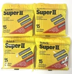 4 Vintage Schick Super Ii Twin Blade Razor Cartridges Pack 15 Fits Atra Trac. Fixed Price $39.99.