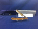 Dovo 5/8 Bocote Wood Solingen Germany Straight Razor 24KT. Gold Etch 106 5861. Fixed Price $221.00.