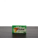Gillette 7 O'clock Super Stainless Double Edge Razor Blades, Green. Fixed Price $6.98.