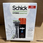 Schick Hydro Sensitive Shave Mens Gift Set-razor Handle, Refill Cartridges,gel. Fixed Price $13.49.