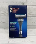 Dsc Dollar Shave Club 6 Blade Stainless Steel Razor Set- 1 Handle & 2 Cartridges. Fixed Price $12.99.