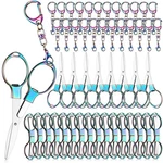 Lanties 24 Pcs Folding Stainless Steel Scissors Keychain Portable Mini Badge. Fixed Price $46.86.