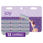 Joy Women's Razor Refills, 12 Count, Purple, Lubrastrip, 5 Blades. Fixed Price $43.59.