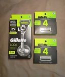 Gillette Labs Mens Razor Handle- Stand- + 1 Cartridge Plus 4 Pack Of Refills. Fixed Price $42.95.