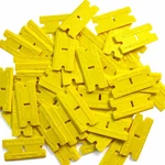 Miniscraper (100PCS) 2X-PLUS Double Edged Plastic Razor Pack, Yellow. Fixed Price $12.14.