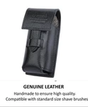 Leather Shave Storage Travel Case For Parker Yaqi Omega Shaving Brushes. Fixed Price $19.99.