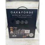 Oak & Force Deluxe Wet Shaving Kit Nib 12 Pc 5 Razor Blades. Fixed Price $39.00.