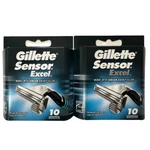 Gillette Sensor Excel Shaving Cartridges - Packs Of 10 (20 Total) Freeshipping. Fixed Price $34.00.