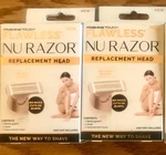 2 Finishing Touch Flawless Nurazor Replacement Heads 18K Gold Plated New Box. Fixed Price $15.35.