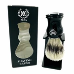 New Zeva Boar Bristle Hair Men's Shaving Brush With Plastic Dip Stand. Fixed Price $14.99.